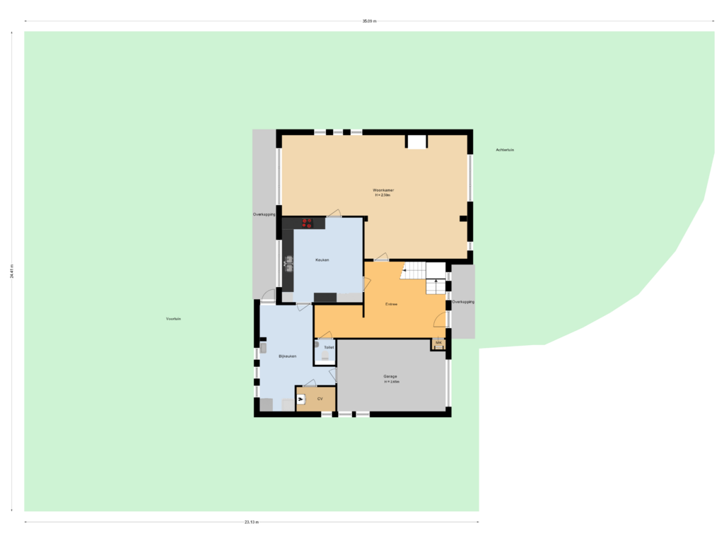 View floorplan of Situatie of Contrabas 64