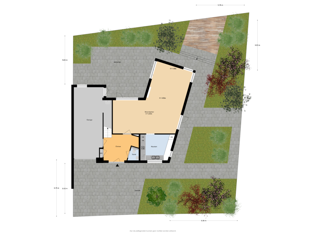 Bekijk plattegrond van Situatie van De Klerkplan 17