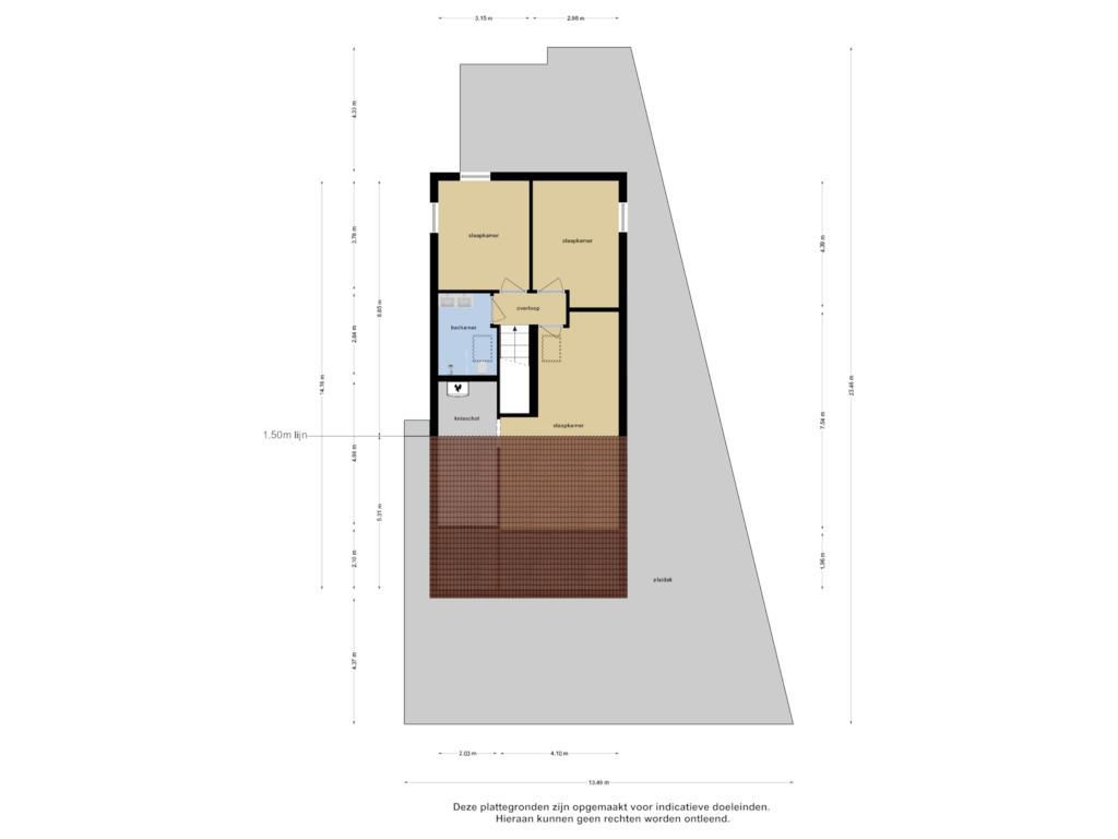 View floorplan of Eerste Verdieping of Kinderdijk 5