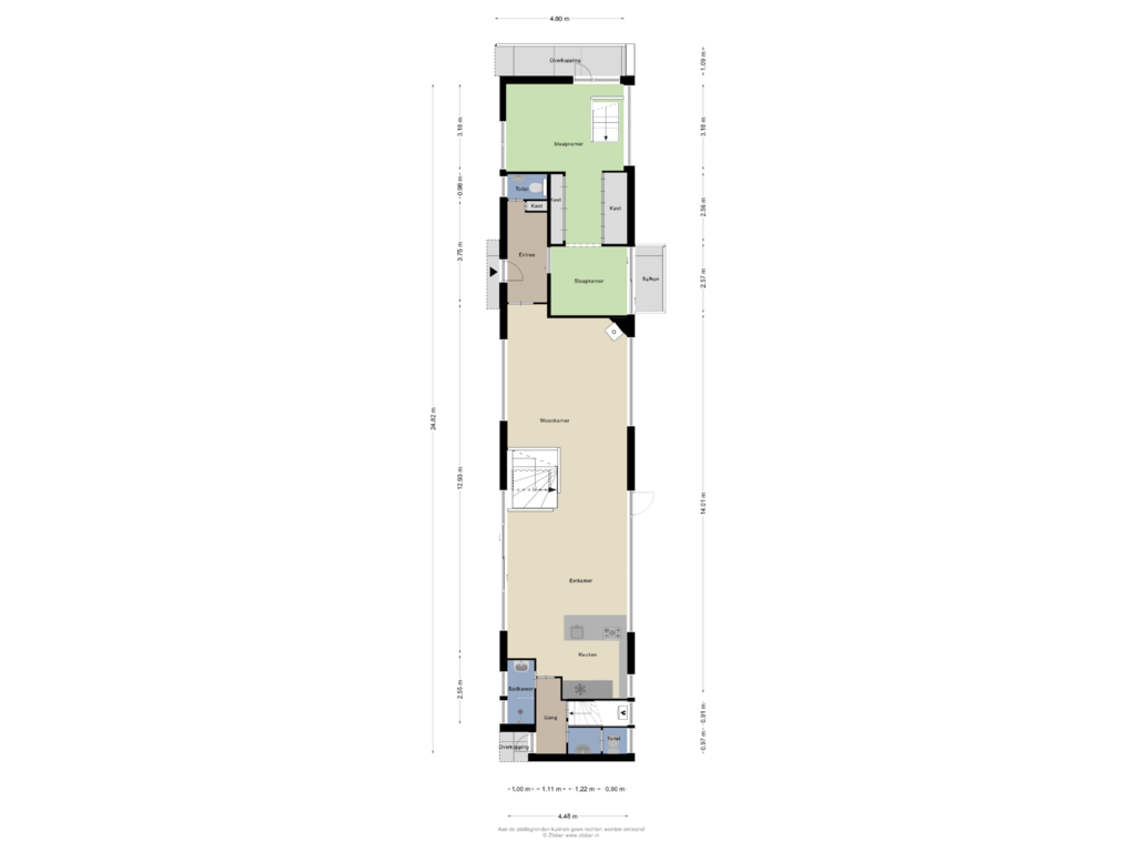 View floorplan of Begane Grond of Oude Leidseweg 109