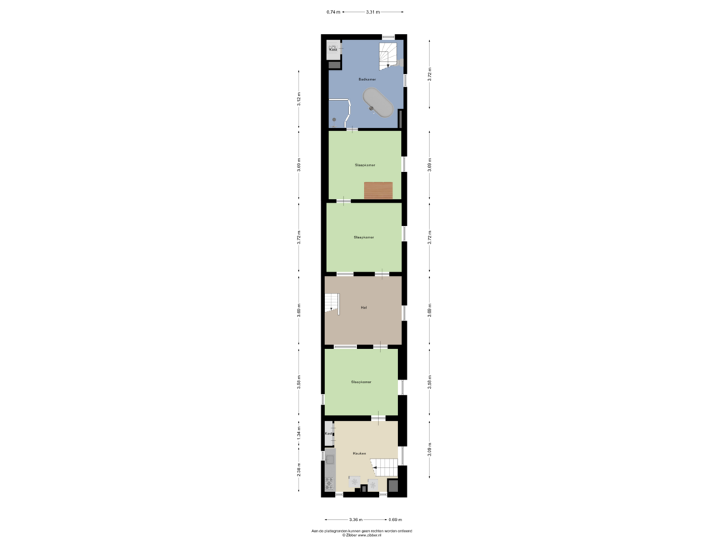 View floorplan of Souterrain of Oude Leidseweg 109