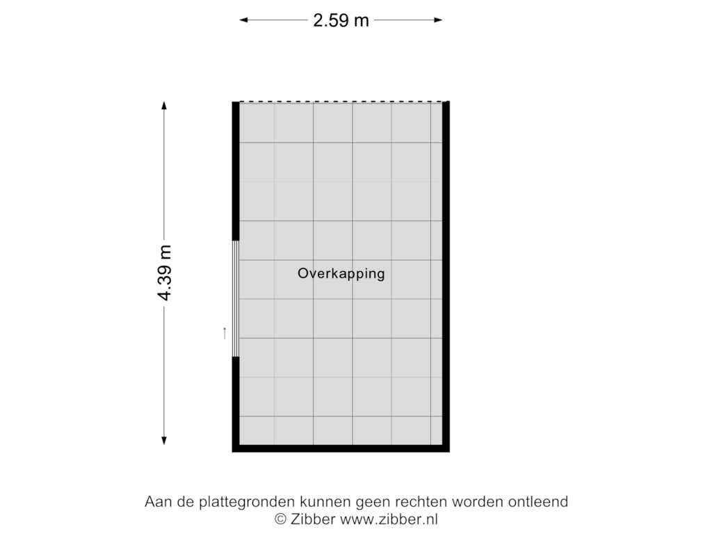 View floorplan of Overkapping of Oude Leidseweg 109