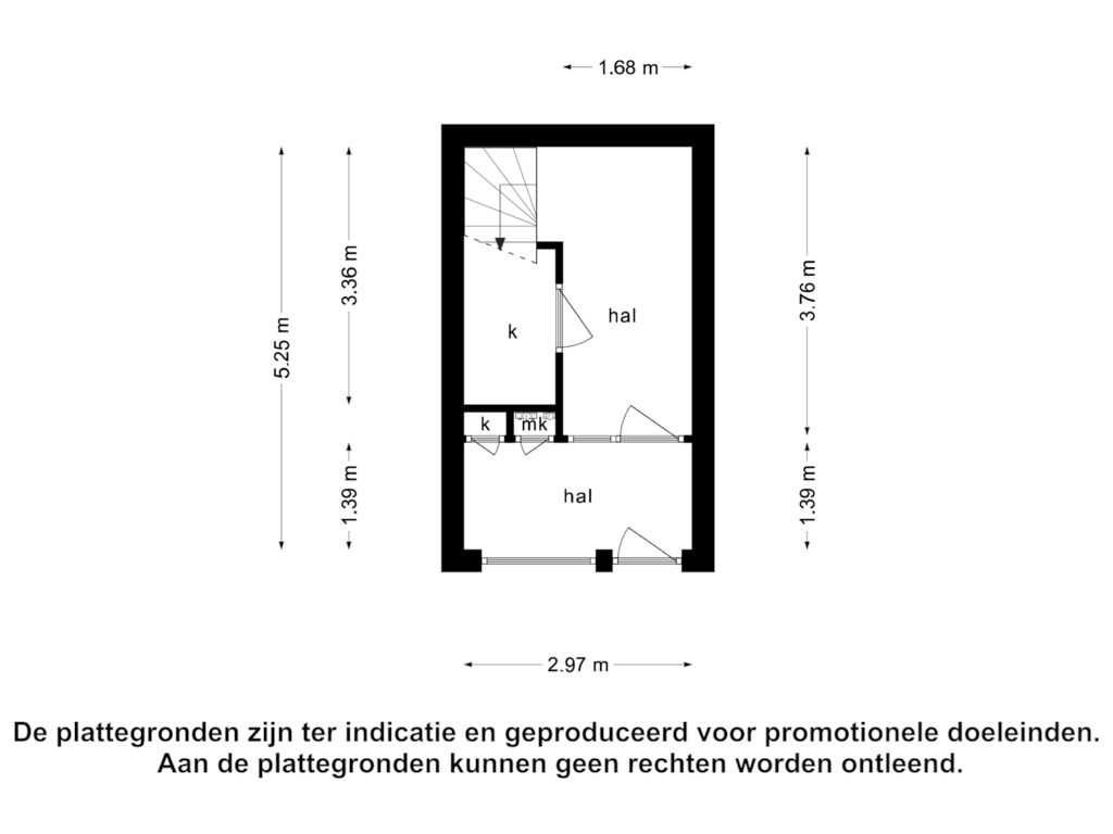 Bekijk plattegrond van Begane grond van 's-Lands werf 111