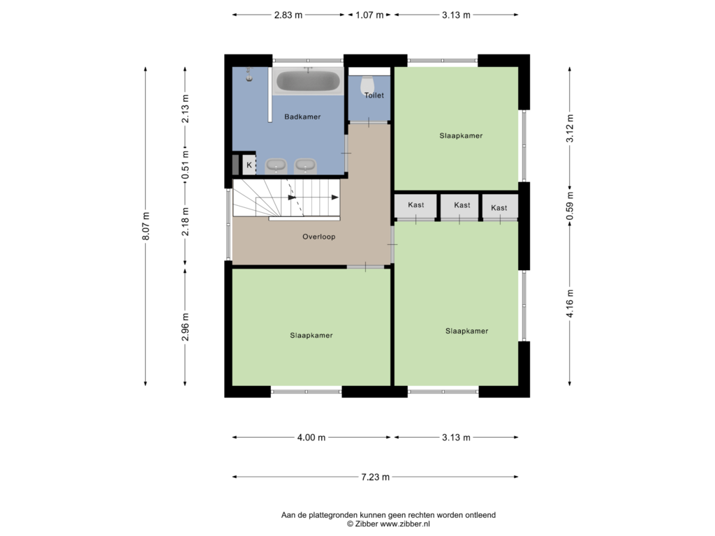 View floorplan of Eerste Verdieping of Horstakker 43