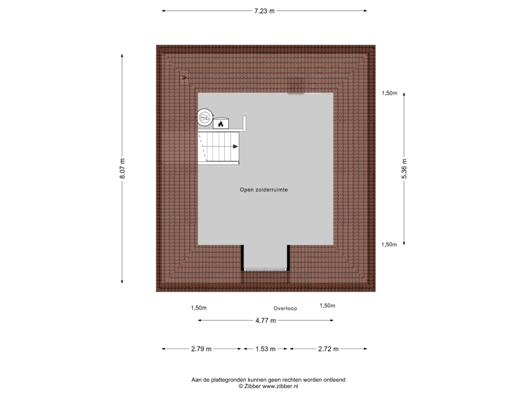 View floorplan of Tweede Verdieping of Horstakker 43