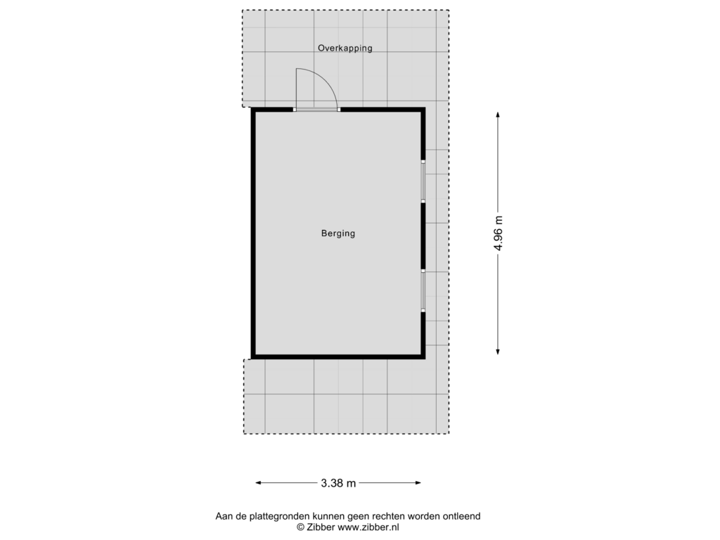 View floorplan of Berging of Horstakker 43