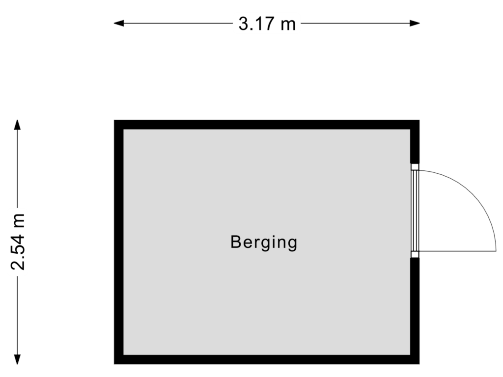 Bekijk plattegrond van Berging van Veerweg 50-012