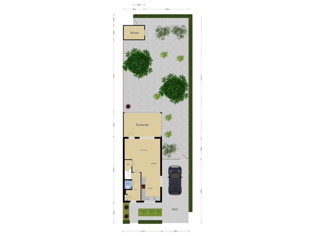 Bekijk plattegrond van Perceel overzicht van Valkappel 62