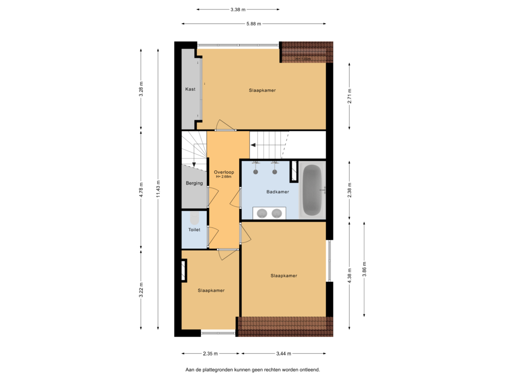 Bekijk plattegrond van 1e Verdieping van Beekweide 26