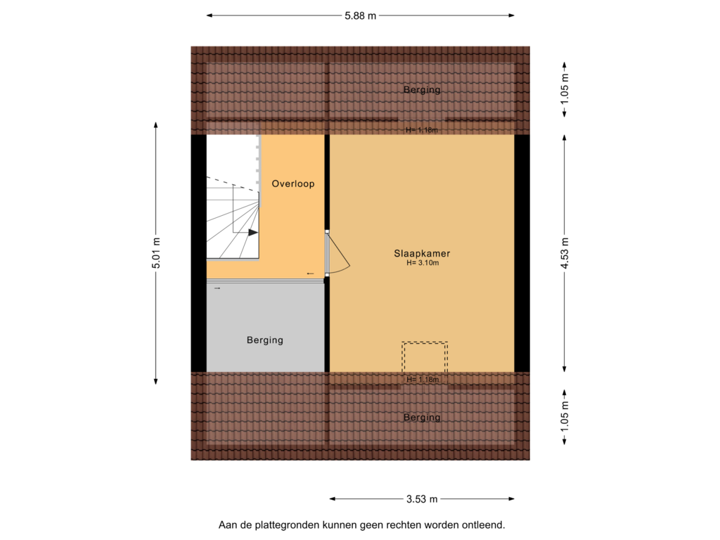 Bekijk plattegrond van 2e Verdieping van Beekweide 26