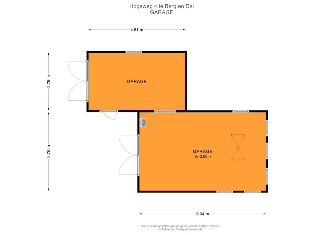 Bekijk plattegrond van Garage van Hogeweg 4