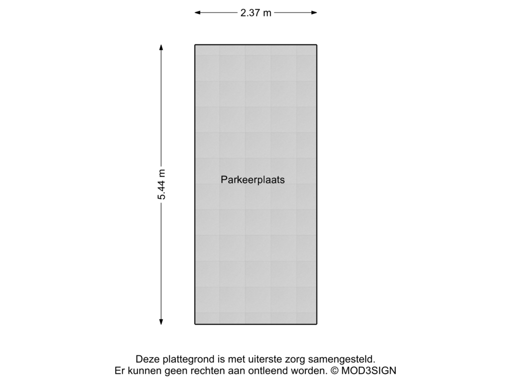 Bekijk plattegrond van Parkeerplaats van Gasthuisvest 7-F