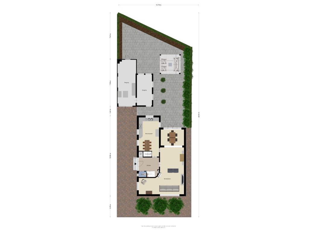 View floorplan of Begane grond Tuin of Getfertsingel 198