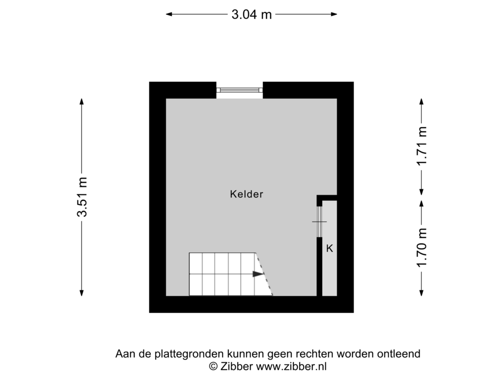 View floorplan of Kelder of Getfertsingel 198