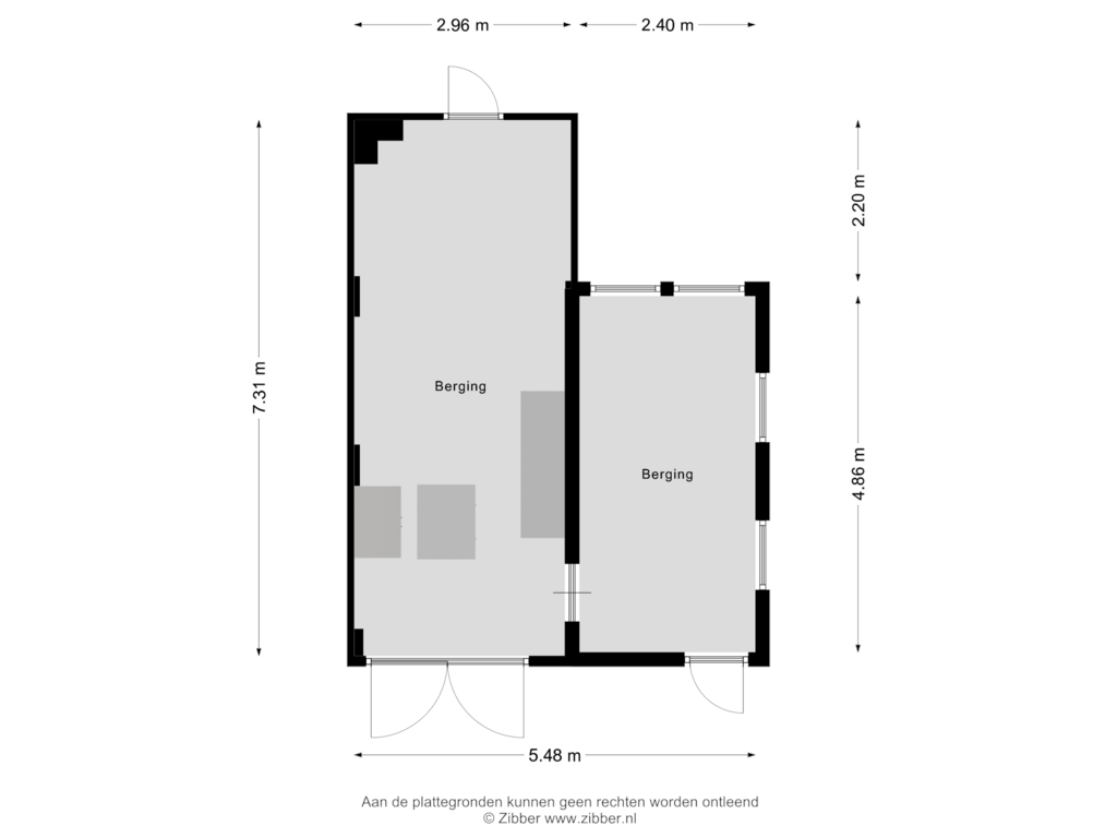 View floorplan of Berging of Getfertsingel 198