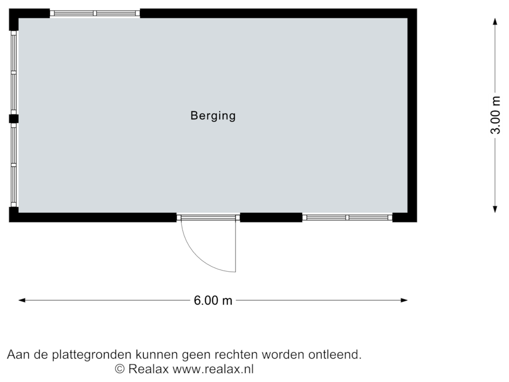 Bekijk plattegrond van Berging van Stationsweg 12