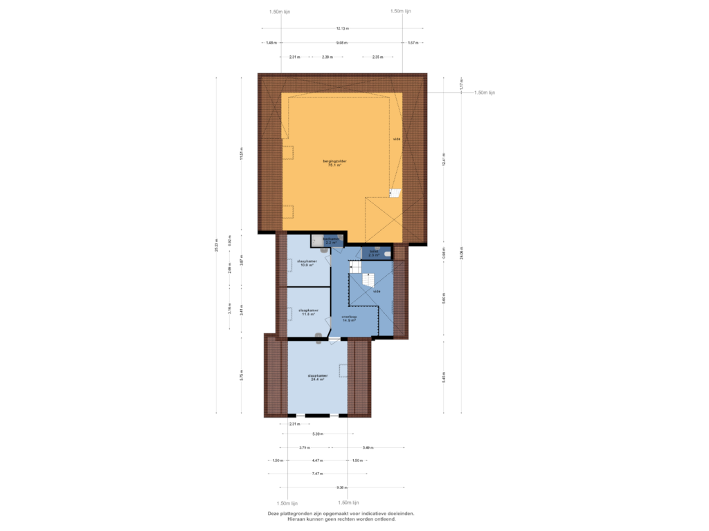 View floorplan of 1e verdieping of Ten Have 2