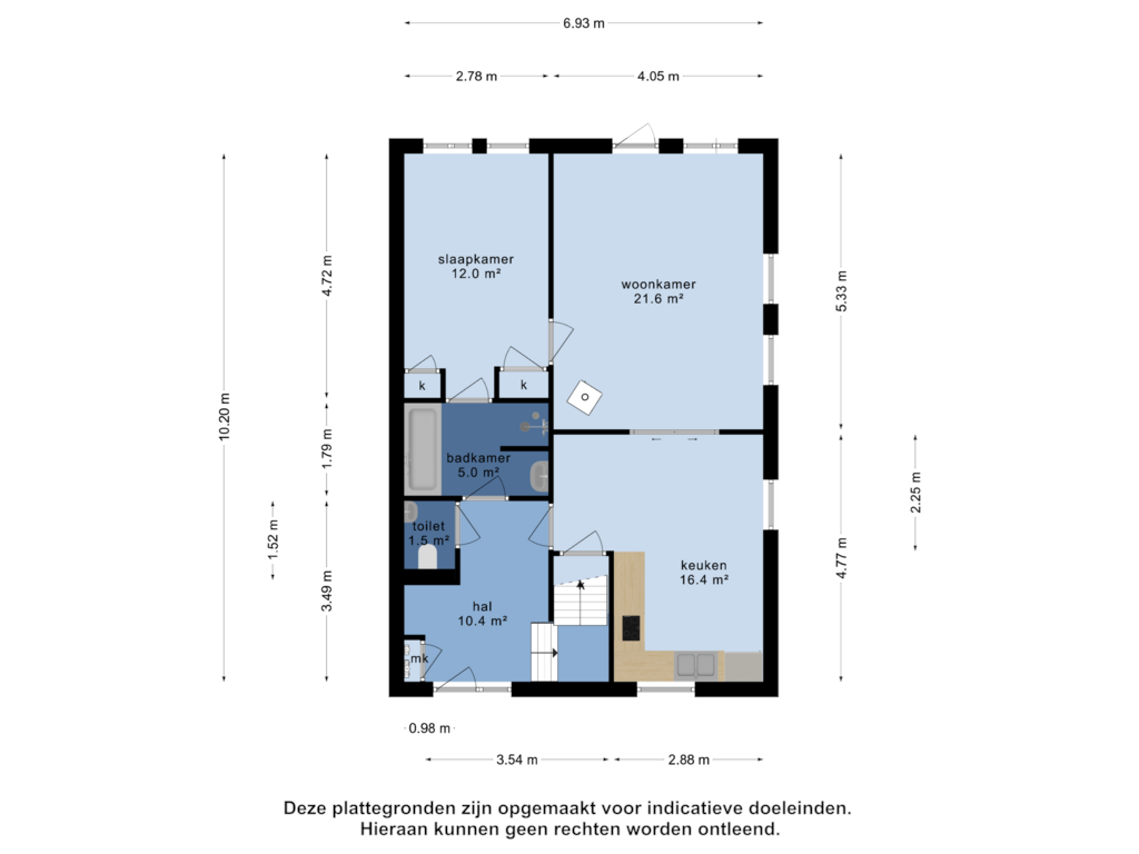 View floorplan of bijgebouw of Ten Have 2