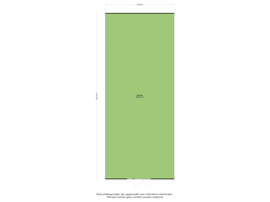 View floorplan of garage of Ten Have 2