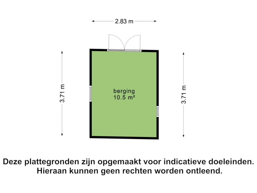 View floorplan of berging of Ten Have 2