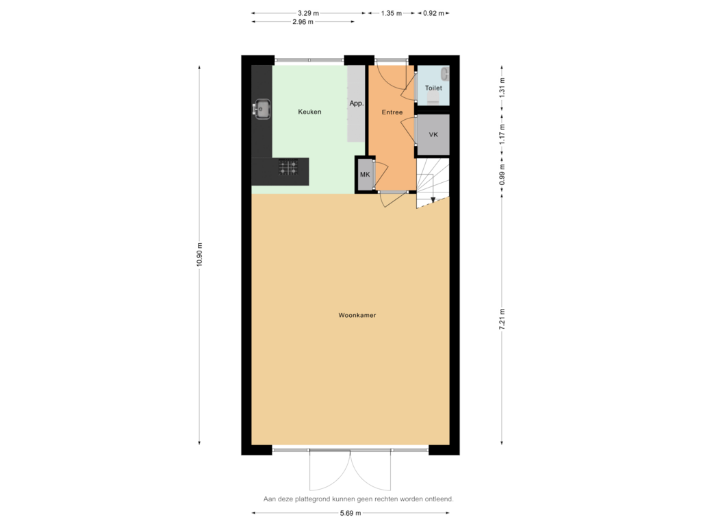 View floorplan of Begane grond of Hogebeenpad 5