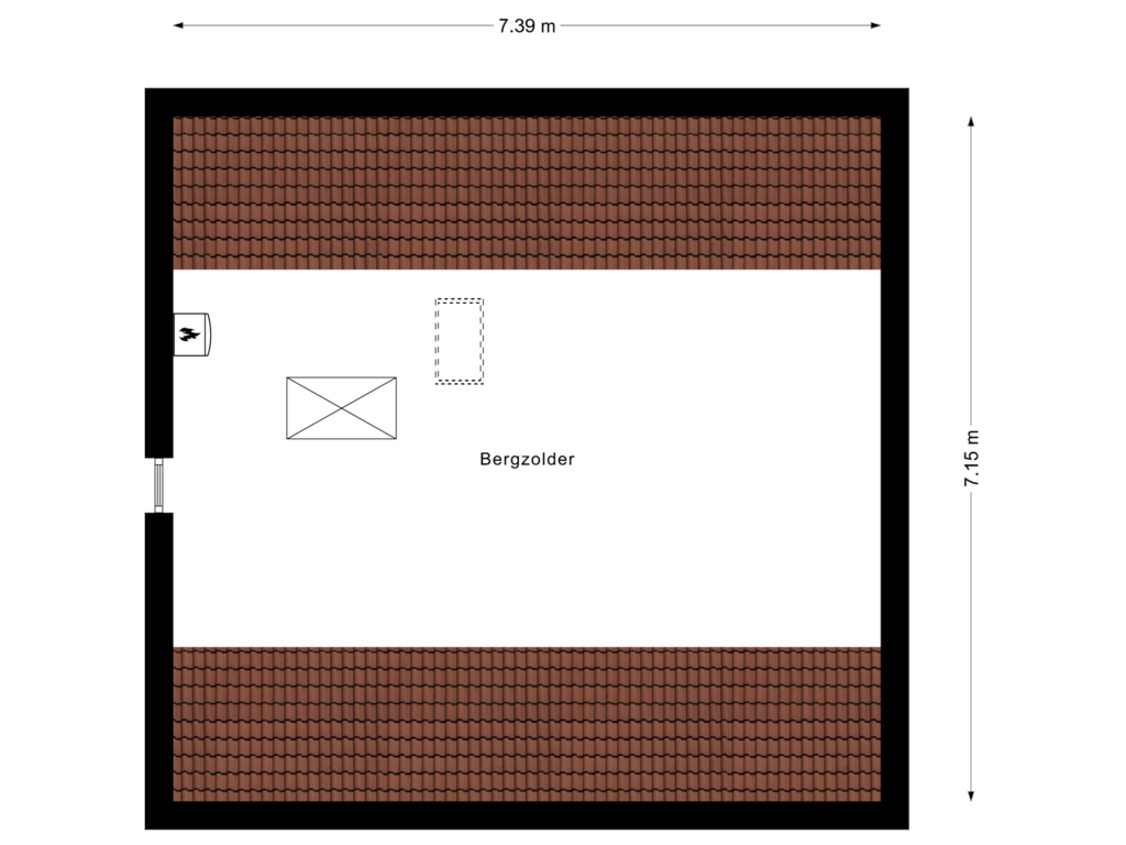 Bekijk plattegrond van 2e Verdieping van Dorpsstraat 33