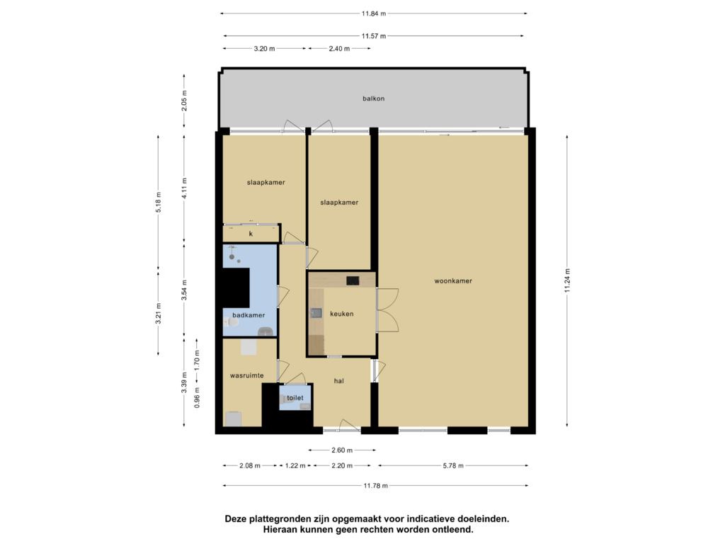 Bekijk plattegrond van Appartement van Abdijtuinen 519