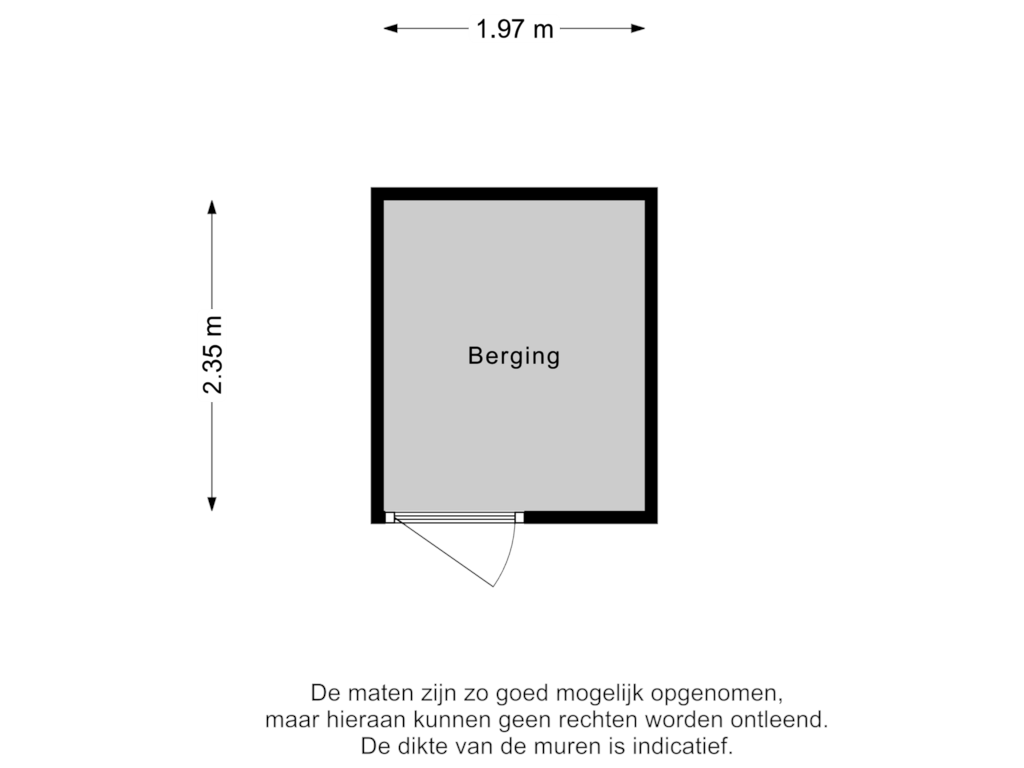 Bekijk plattegrond van Berging van Merwehoofd 43