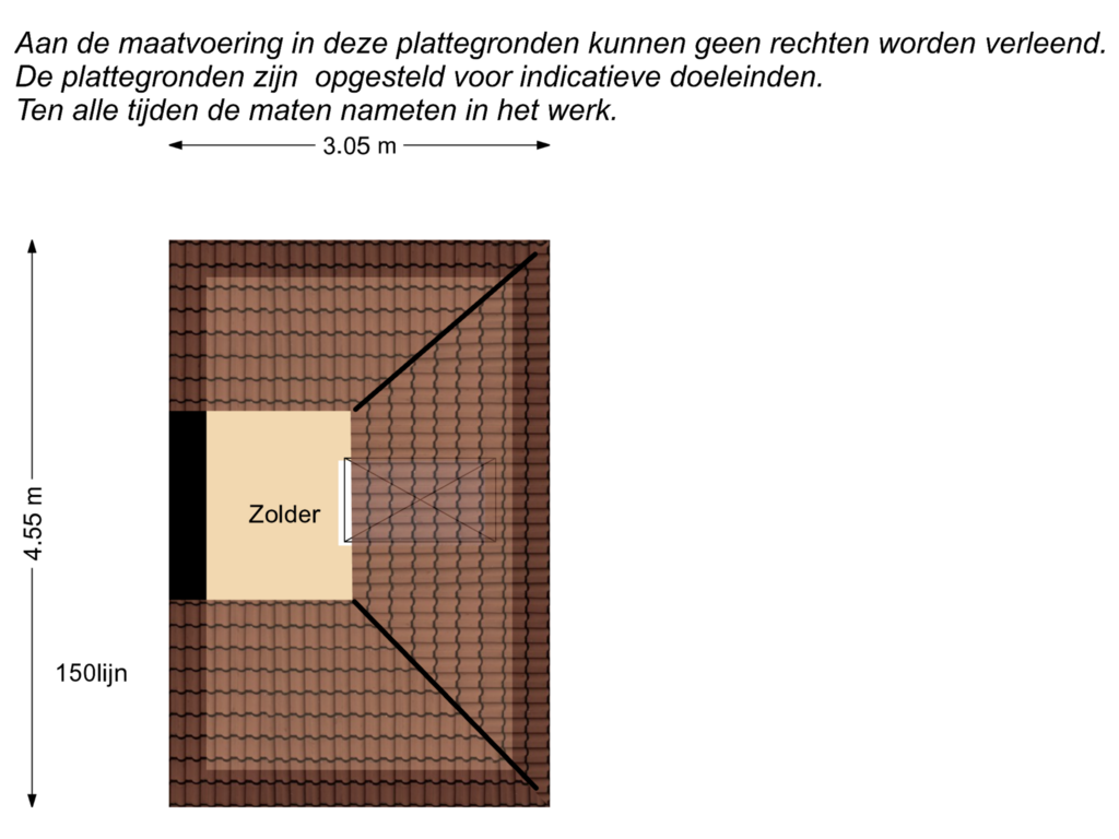 Bekijk plattegrond van Zolder van P.C. Hooftstraat 17