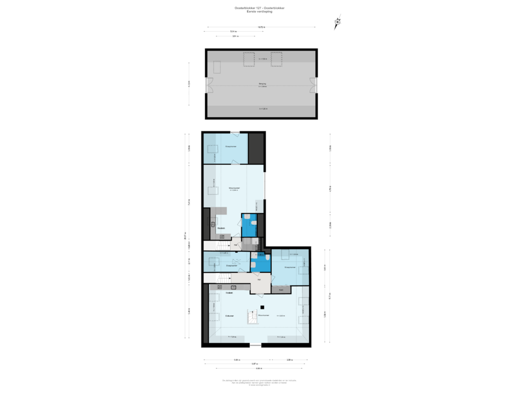 Bekijk plattegrond van 1e v van Oosterblokker 127