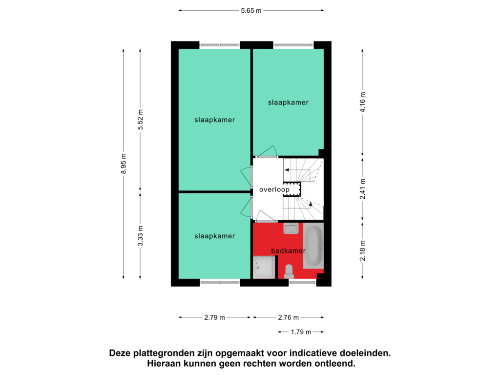 Bekijk plattegrond van 1e verdieping van Muntmeester 497