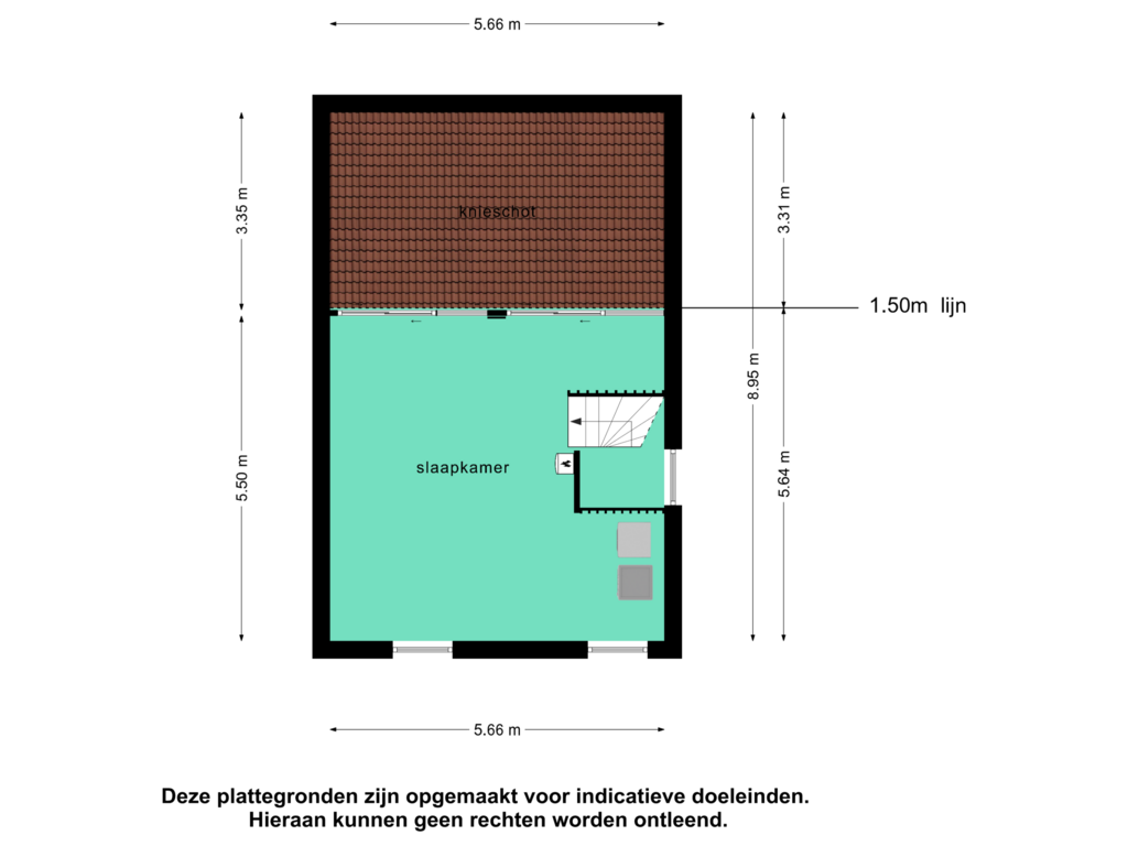 Bekijk plattegrond van 2e verdieping van Muntmeester 497