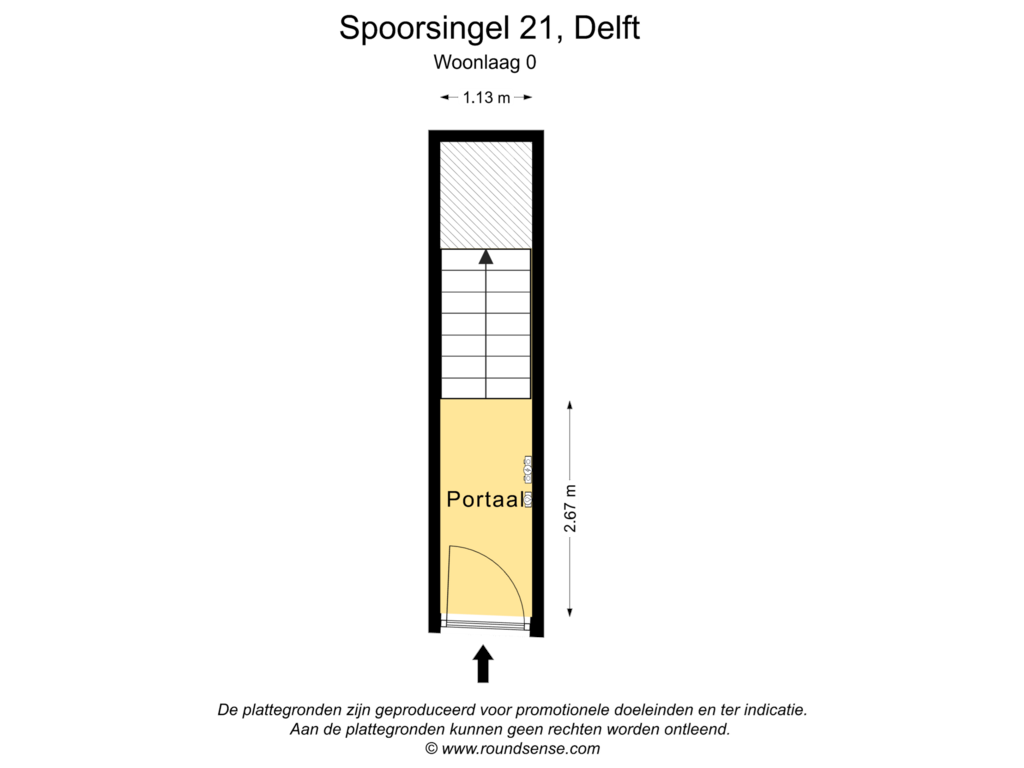 Bekijk plattegrond van Woonlaag 0 van Spoorsingel 21