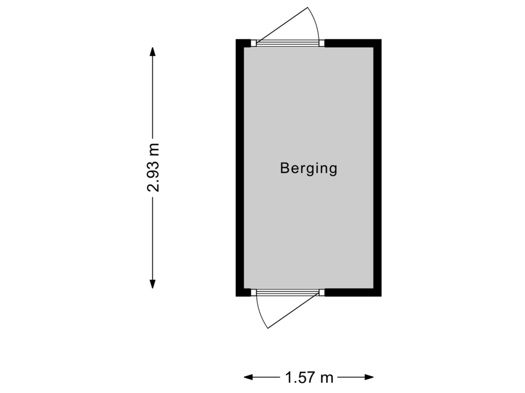 View floorplan of Berging of De Twee Gebroeders 125