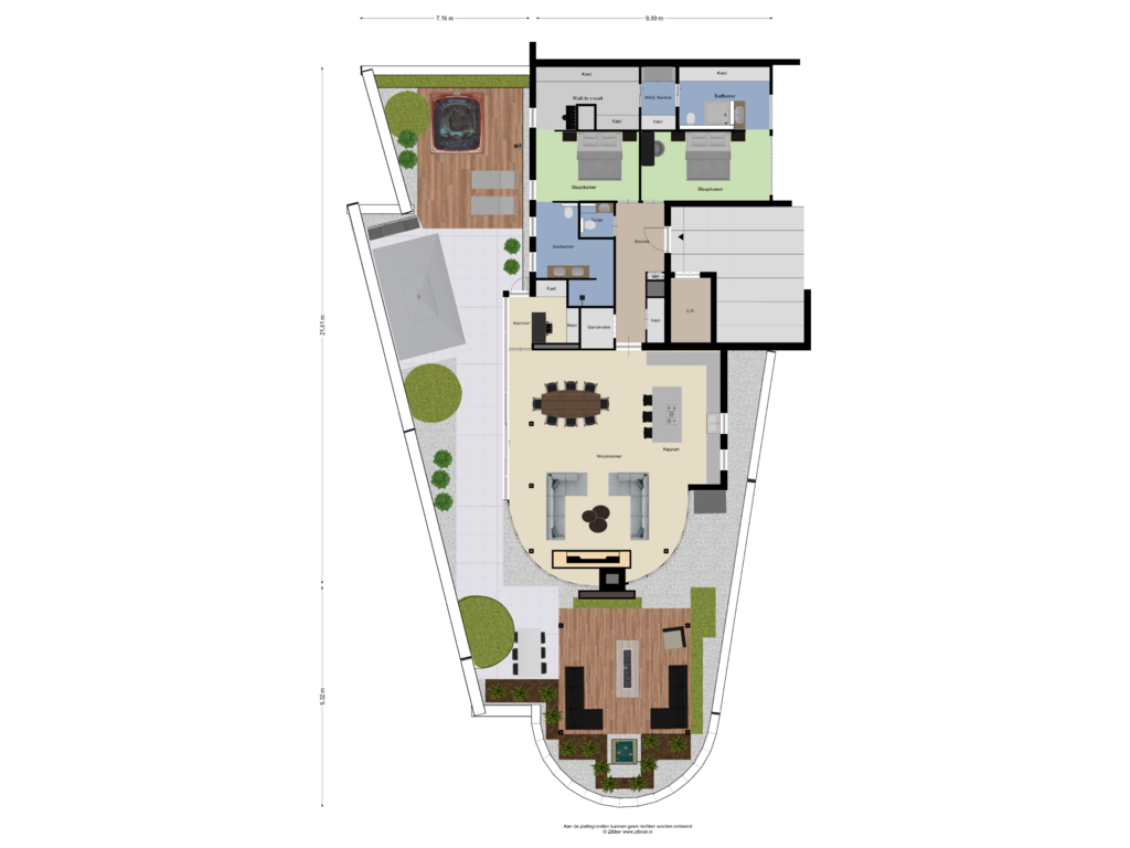 View floorplan of Begane Grond_Tuin of Zuidwal 11-R