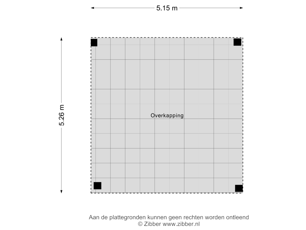 Bekijk plattegrond van Overkapping van Holskampweg 3