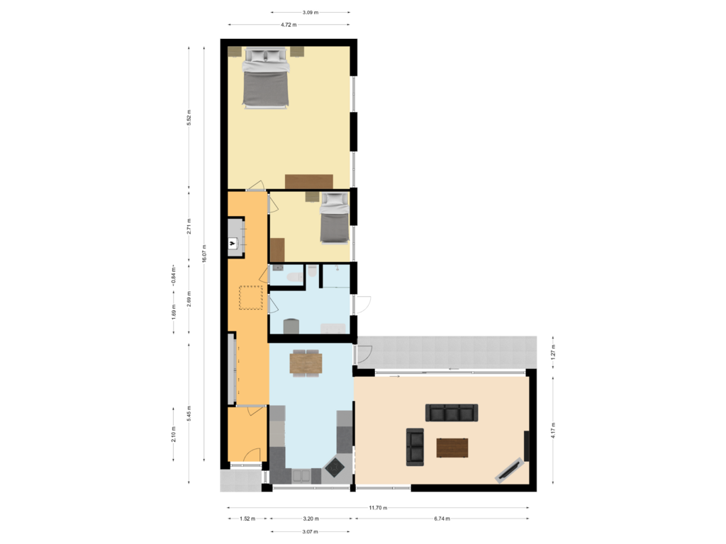 Bekijk plattegrond van Woning van Eschweilerhof 16