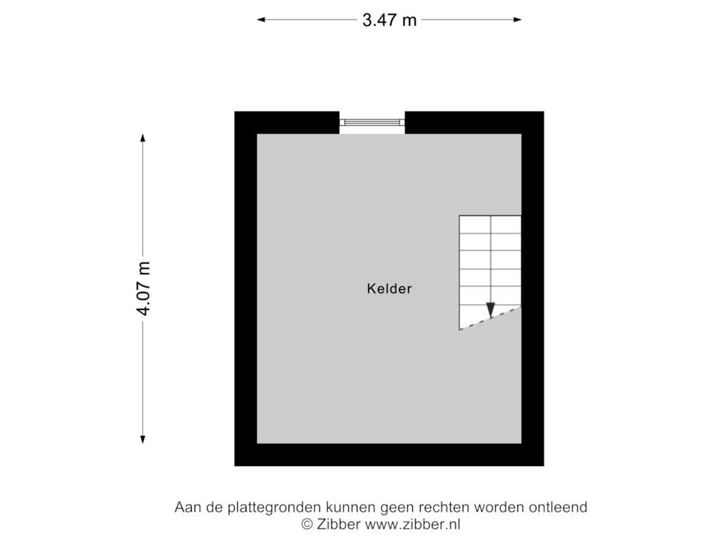 Bekijk plattegrond van Kelder van Oude Goorseweg 13