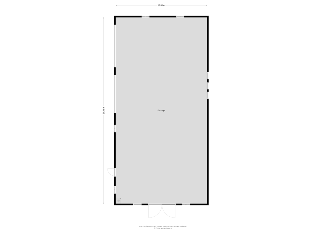 Bekijk plattegrond van Garage van Oude Goorseweg 13