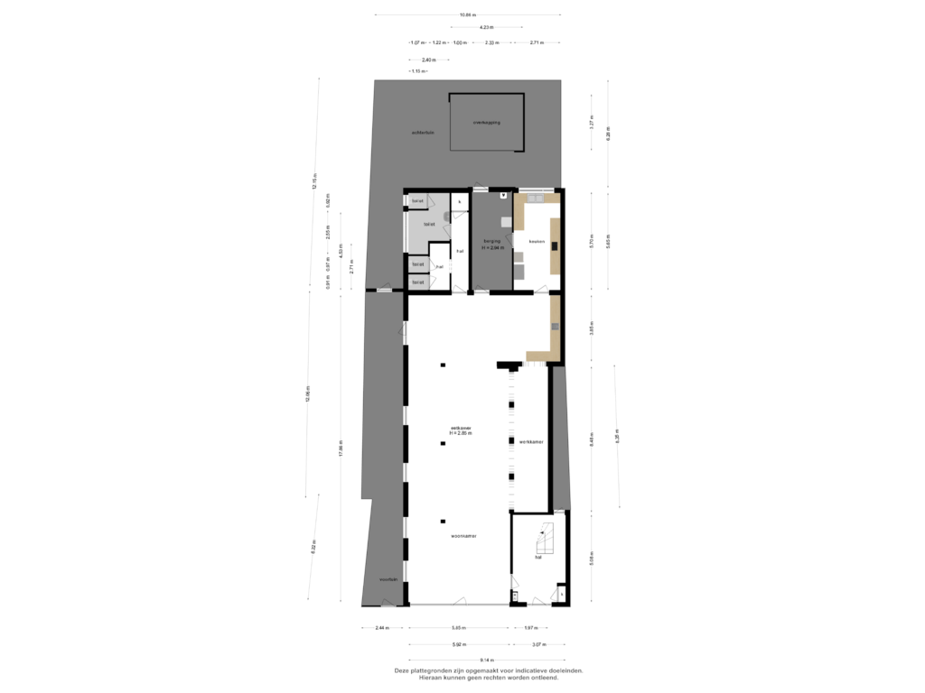 Bekijk plattegrond van Begane grond van Dorpsweg 56