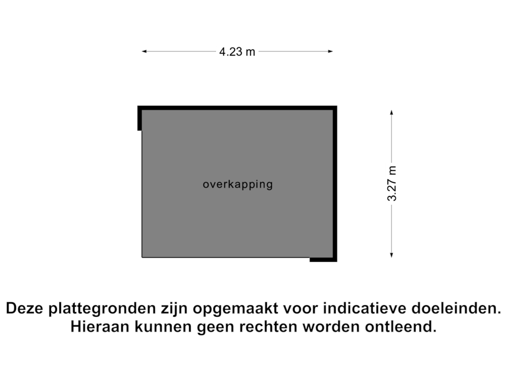 Bekijk plattegrond van Overkapping van Dorpsweg 56