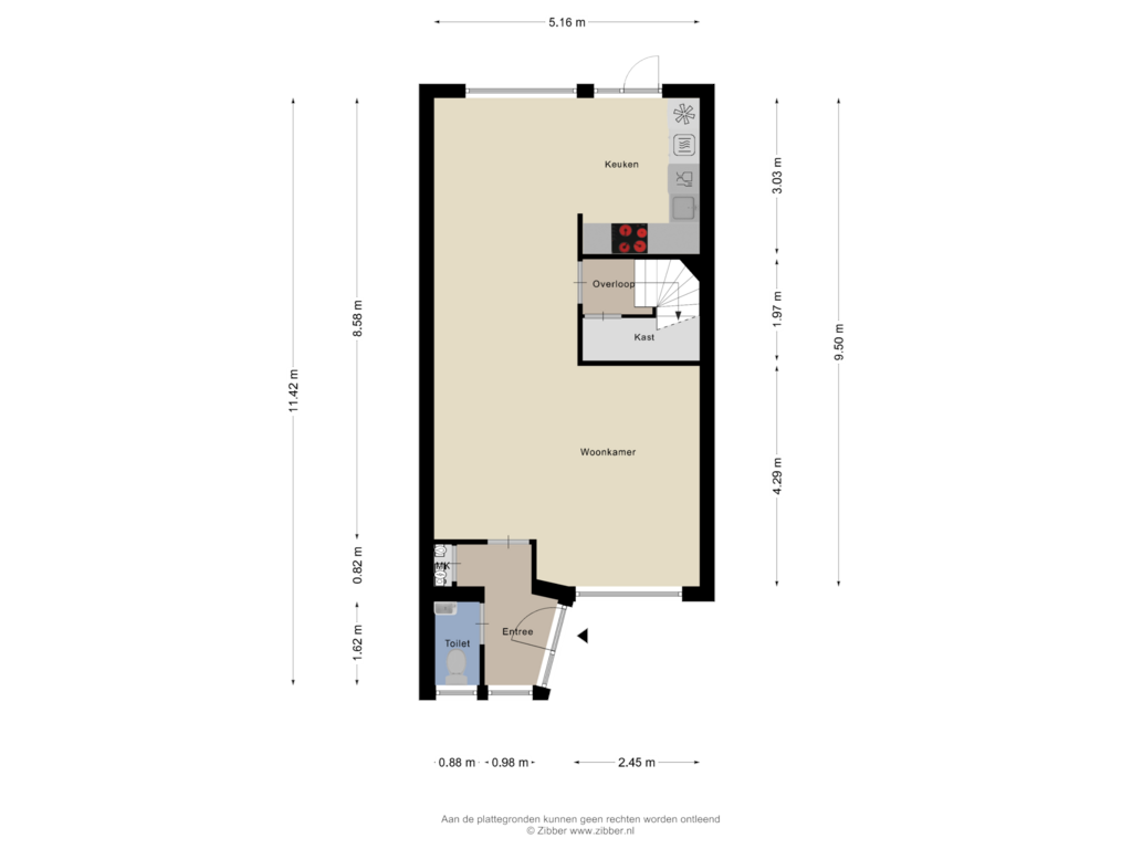 Bekijk plattegrond van Begane grond van Leemkuilenpad 12