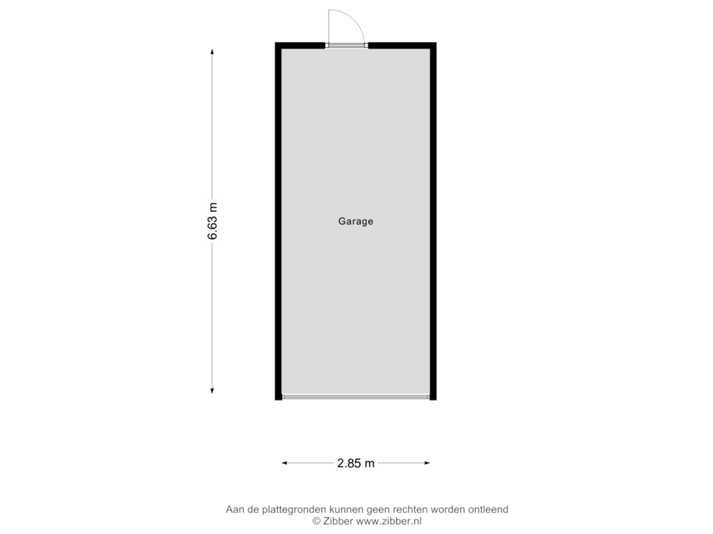 Bekijk plattegrond van Garage van Leemkuilenpad 12