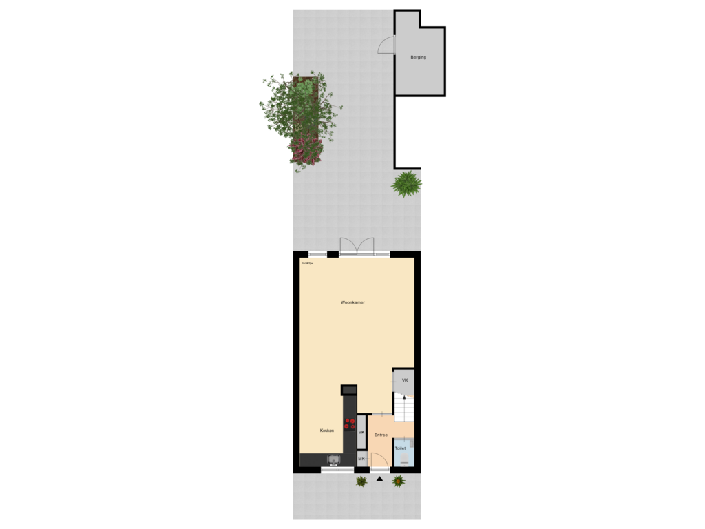 View floorplan of Kadastrale Kaart of Meloengeel 7