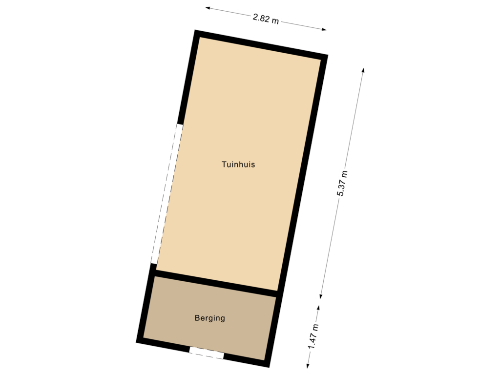 Bekijk plattegrond van Berging van Agricolastraat 32