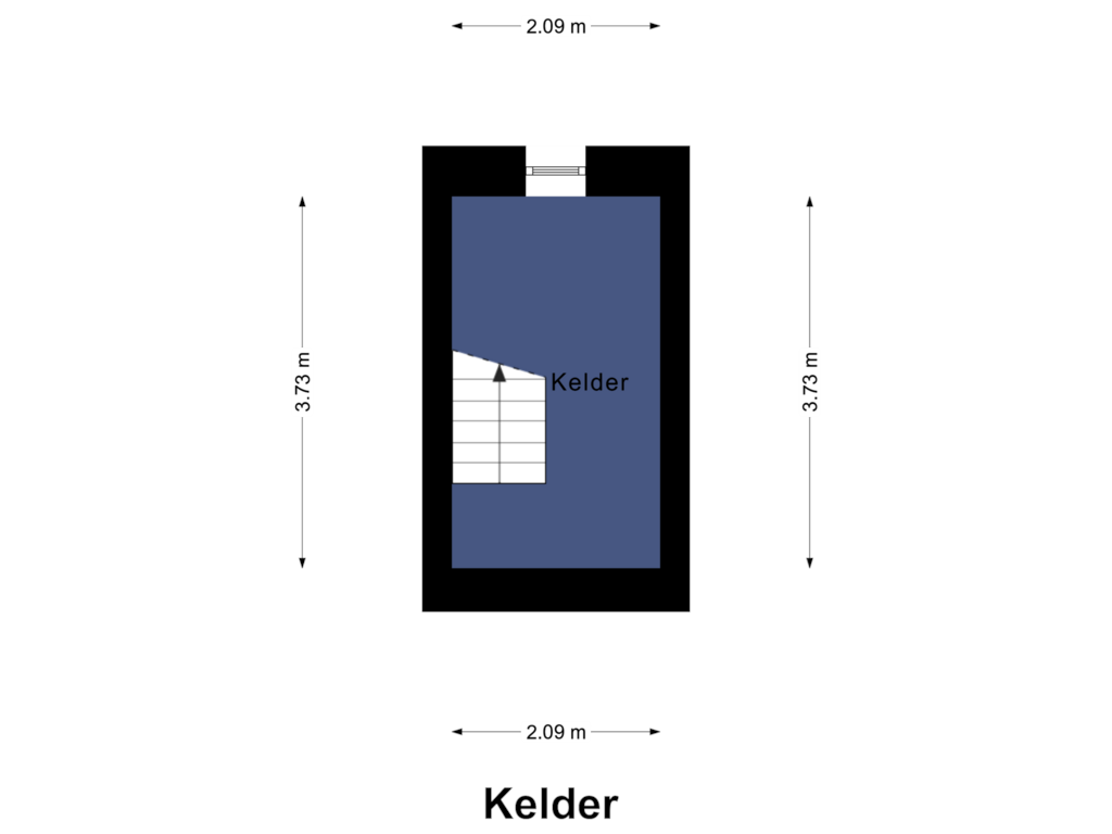 Bekijk plattegrond van Kelder van Kluisweg 5