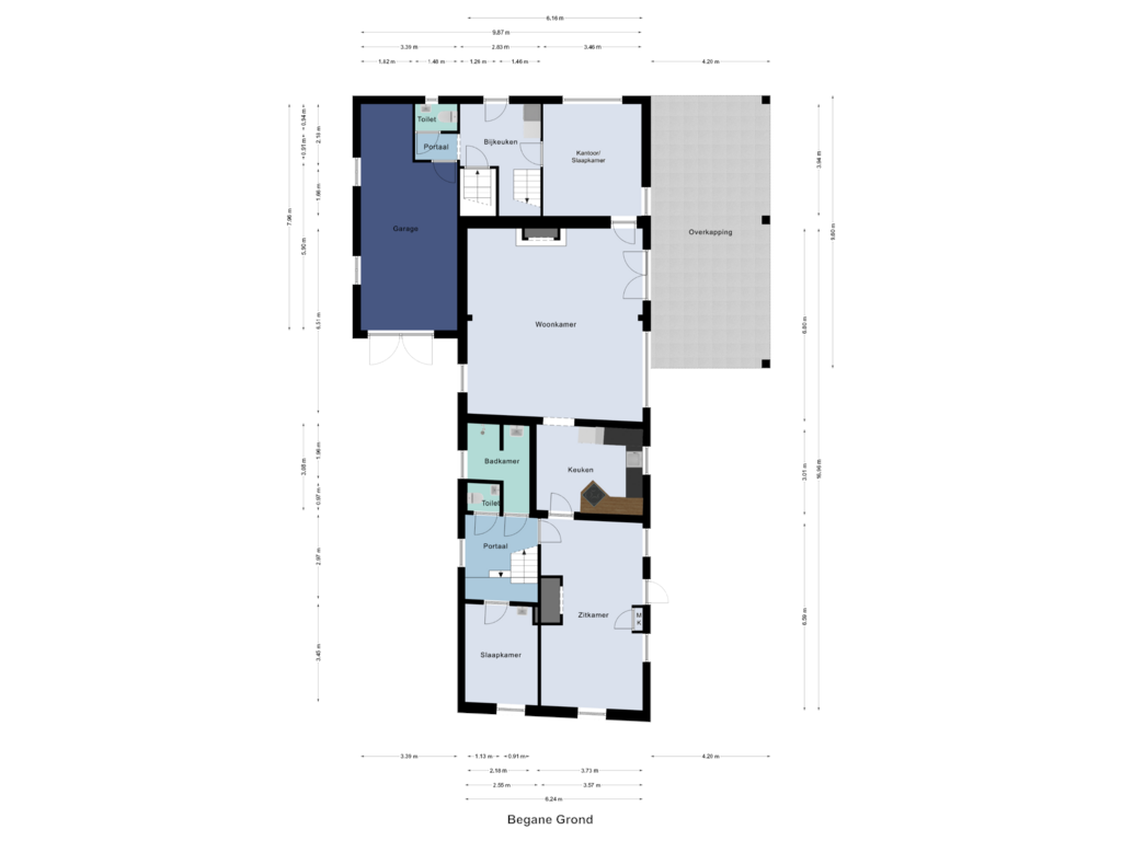 Bekijk plattegrond van Begane Grond van Kluisweg 5