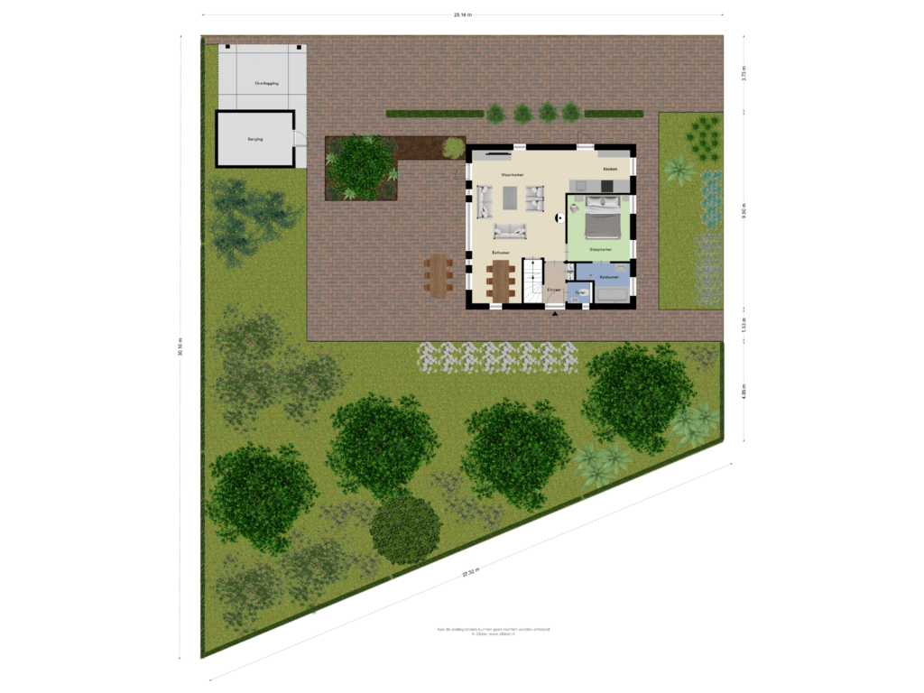 Bekijk plattegrond van Begane grond-tuin van Jonkersweg 53