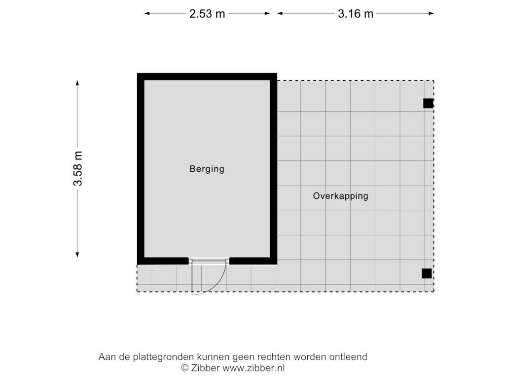 Bekijk plattegrond van Berging van Jonkersweg 53