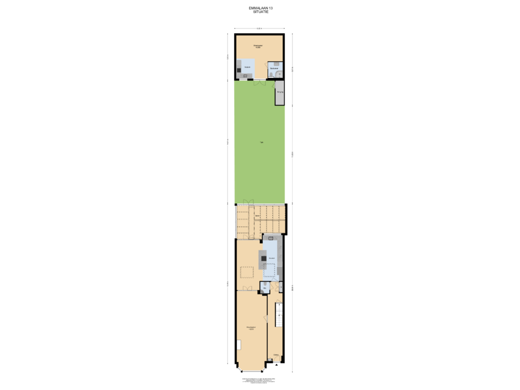 View floorplan of Situatie of Emmalaan 13